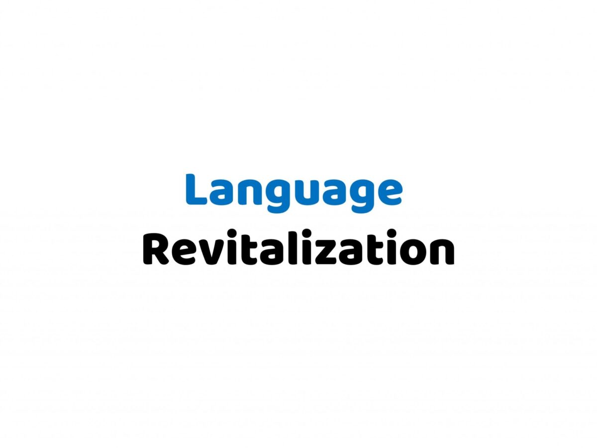 what is language revitalization